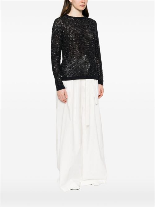 Maglia donna Fabiana Filippi nera con decorazione Fabiana Filippi | MAD276F534M120VR5